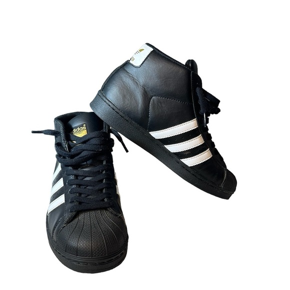 adidas Other - Adidas Pro Model Black Leather Sneakers Size 7